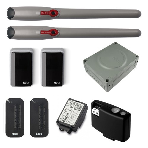 Nice WINGO3524HSSBDKCE Kit for Automating Swing Gates with Leaves up to 3 m Nice WINGO3524HSSBDKCE Kit for Automating Swing Gates with Leaves up to 3 m